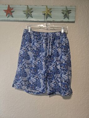 Peter Millar Blue Plaisley Swim Trunks